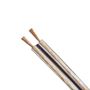 Cable dúplex paralelo de cobre con recubrimiento transparente