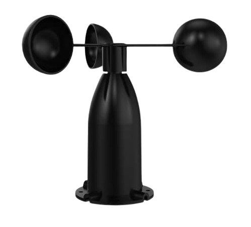 sensor de velocidad del viento de aluminio
